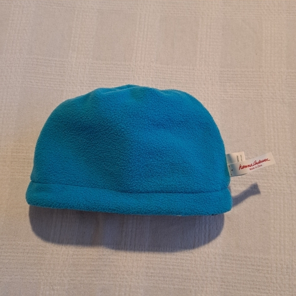 Hanna Andersson reversible beanie, flowers & light blue, New - Picture 3 of 6